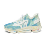 Women's Mesh Sneakers — Aqua Tie-Dye Breathable Athletic Shoes thumbnail 5