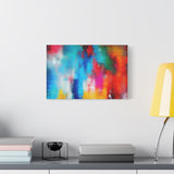 Vibrant Abstract Color Splash Matte Canvas Print thumbnail 39