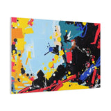 Abstract Color Splash Matte Canvas Print — Modern Stretched Wall Art thumbnail 86