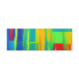 Abstract Rainbow Blocks Matte Canvas Print thumbnail 19