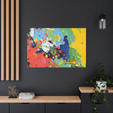 Abstract Color Splash Matte Canvas — Stretched Wall Art thumbnail 88