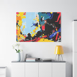Abstract Color Splash Matte Canvas Print — Modern Stretched Wall Art thumbnail 99