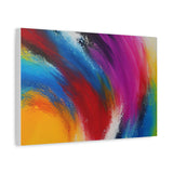 Abstract Rainbow Swirl Matte Canvas Print (Stretched) thumbnail 41