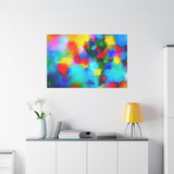 Abstract Rainbow Splash Matte Canvas Print thumbnail 87