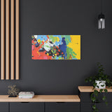 Abstract Color Splash Matte Canvas — Stretched Wall Art thumbnail 76