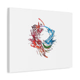 Abstract Color Splash Canvas Print — Modern Watercolor Circle Art on Matte Stretched Canvas thumbnail 30