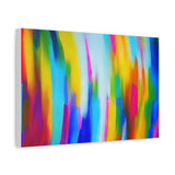Abstract Rainbow Waves Matte Canvas Print — Vibrant Colorful Wall Art thumbnail 38