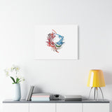 Abstract Color Splash Canvas Print — Modern Watercolor Circle Art on Matte Stretched Canvas thumbnail 46