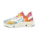 Men's Mesh Sneakers — Colorful Marble Athletic Shoes thumbnail 5
