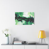 Abstract Green Brushstroke Canvas Print thumbnail 60