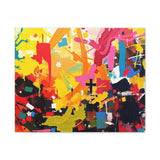 Abstract Color Splash Canvas Print - Vibrant Stretched Matte Wall Art thumbnail 7