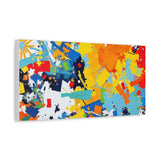Abstract Splash Colorful Matte Canvas Wall Art – Vibrant Modern Stretched Print thumbnail 44