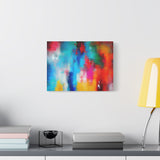 Vibrant Abstract Color Splash Matte Canvas Print thumbnail 36