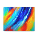 Abstract Rainbow Wave Matte Canvas Print — Vibrant Stretched Wall Art thumbnail 3