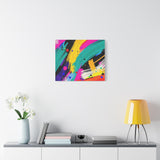 Abstract Neon Brushstroke Canvas Print — Colorful Modern Wall Art thumbnail 57