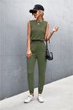 Sleeveless Top and Joggers Set thumbnail 1