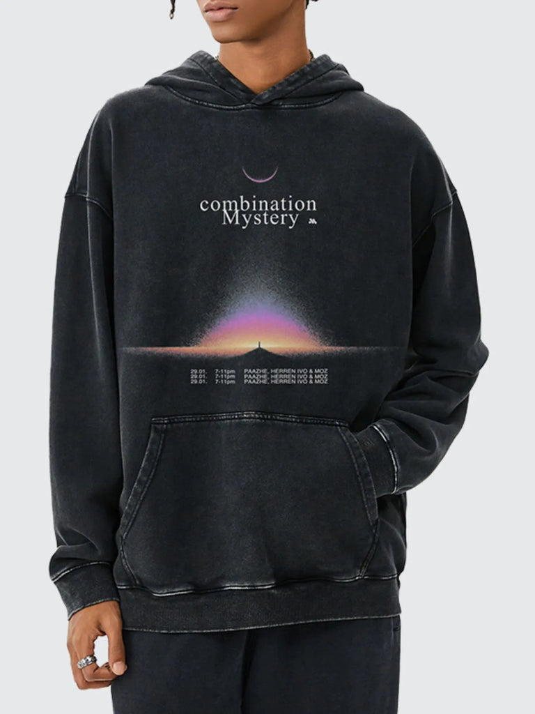 Men's Graphic Dropped Shoulder Hoodie
