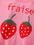 Children's Strawberry Round Neck Casual Sweatshirt thumbnail 2