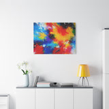 Abstract Color Splash Matte Canvas Print — Vibrant Stretched Wall Art thumbnail 78