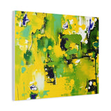 Abstract Green & Yellow Matte Canvas Print – Vibrant Modern Wall Art thumbnail 56