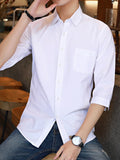 Men's Plus Size Casual Button Up Shirt thumbnail 2