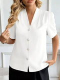 V-Neck Button-Down Shirt thumbnail 25