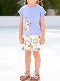 Children's Cat T-shirt and Shorts Set thumbnail 1