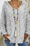 Cable-Knit Hooded Sweater thumbnail 15