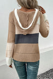 Perfee Color Block Drawstring Hooded Sweater thumbnail 2