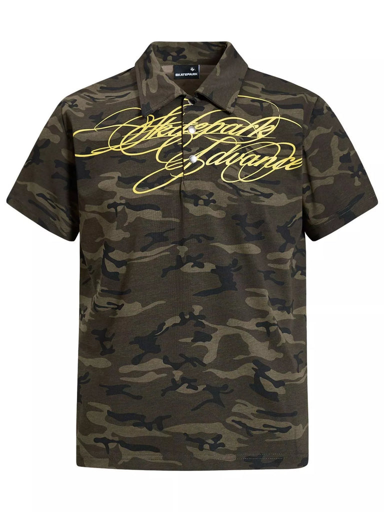 Men's Camouflage Short Sleeve Polo