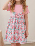 Children's Floral Print Bow Detail Dress thumbnail 1