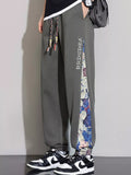 Men's Plus Size Casual Bear Print Side Panel Sweatpants thumbnail 2