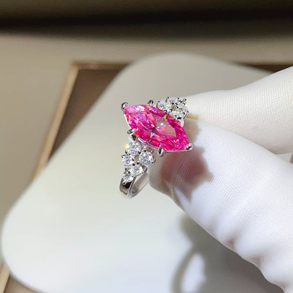 5 Carat 925 Sterling Silver Moissanite Ring