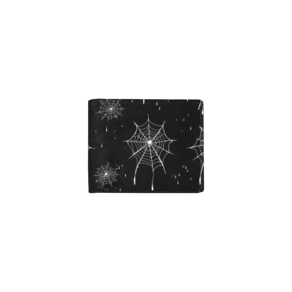 Bifold Stylish Wallet – Spider Web Black Design