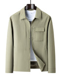 Men's Plus Size Snap Down Long Sleeve Jacket thumbnail 1