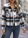 Plaid Button-Up Jacket thumbnail 6