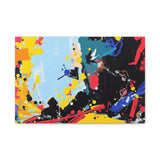 Abstract Color Splash Matte Canvas Print — Modern Stretched Wall Art thumbnail 6