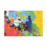 Abstract Color Splash Matte Canvas — Stretched Wall Art thumbnail 25