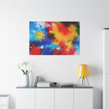 Abstract Color Splash Matte Canvas Print — Vibrant Stretched Wall Art thumbnail 87