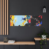 Abstract Color Splash Matte Canvas Print — Modern Stretched Wall Art thumbnail 94