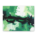 Abstract Green Brushstroke Canvas Print thumbnail 2