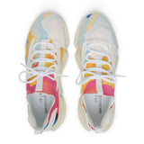 Men's Mesh Sneakers — Colorful Marble Athletic Shoes thumbnail 2