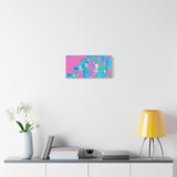 Neon Splash Abstract Canvas Print – Bright Pink & Aqua Modern Wall Art thumbnail 42