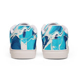 Blue Marble Low-Top Sneakers — Men's Casual Leather Shoes thumbnail 6