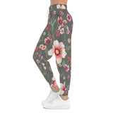 Floral Athletic Joggers — Vintage Meadow All-Over-Print Sweatpants thumbnail 6