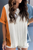 Textured Color Block T Shirt thumbnail 2