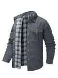 Men's Snap Down Long Sleeve Jacket thumbnail 3