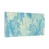 Abstract Aqua Brushstroke Canvas Print — Coastal Blue Wall Art thumbnail 74