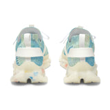 Women's Mesh Sneakers — Aqua Tie-Dye Breathable Athletic Shoes thumbnail 3