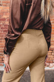 High Waist Full Length Regular Fit Pants thumbnail 8